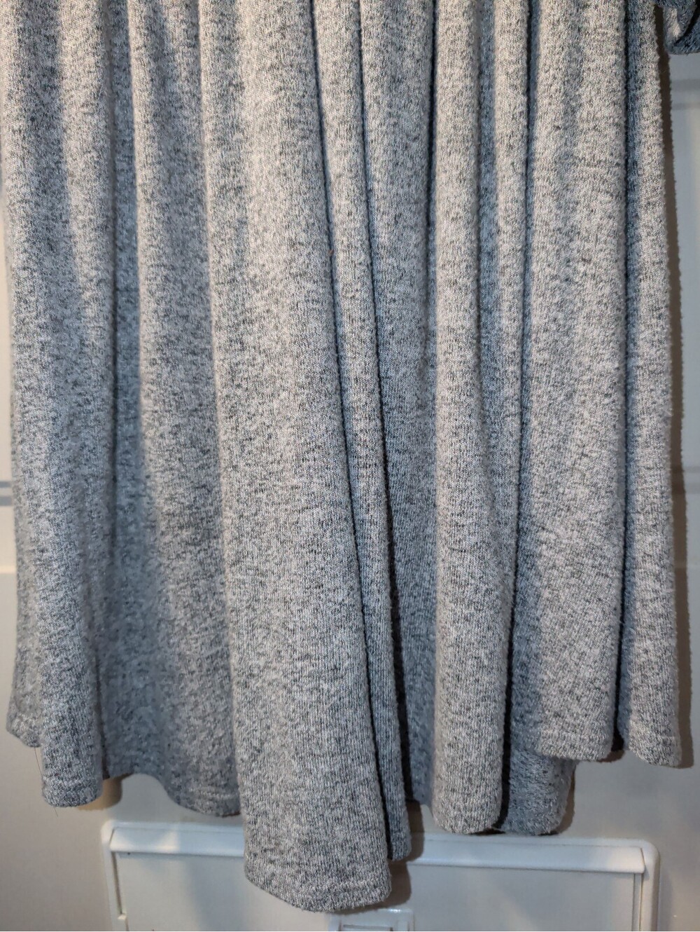 Alya Button Front Knit Dress Flared Sleeves Womens Size Large Gray USA Made - Picture 5 of 8